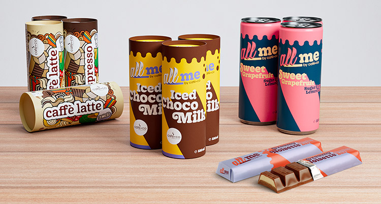 Unter der Marke „All Me” bringt Café+Co Eigenprodukte für den Automaten heraus. Neu ist die Schokomilch „Iced Choco“. Foto: Café+Co